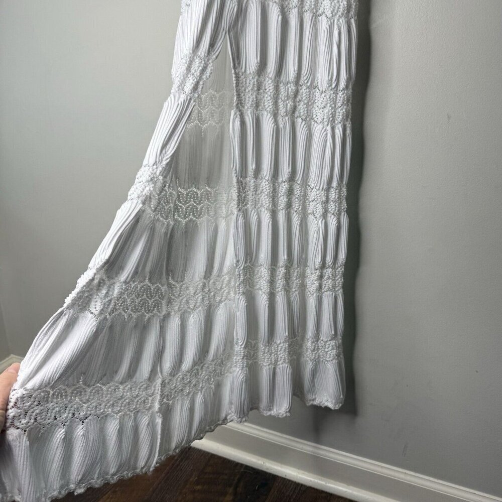 Show Me Your Mumu Harlow White Lace Maxi Dress Bridal Travel Sexy Long Lined - Picture 9 of 11